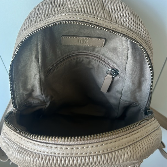 Frye Lena perforated leather backpack, taupe - Picture 8 of 13